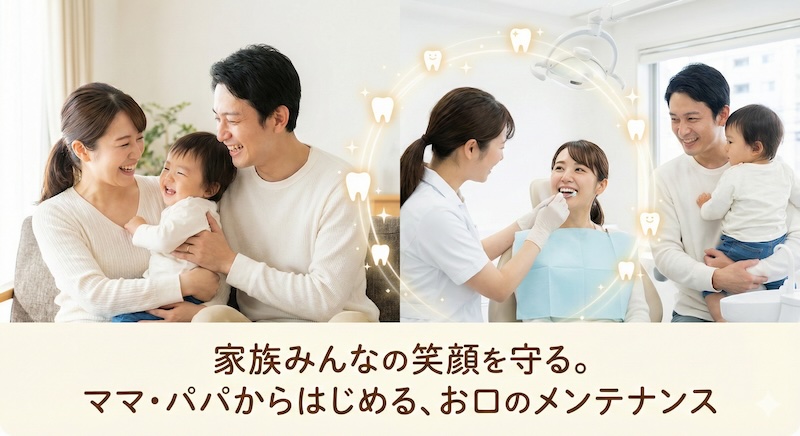 虫歯は「うつる」って本当？科学的根拠に基づいた、お子さんの歯を守るための「親御さんのケア」