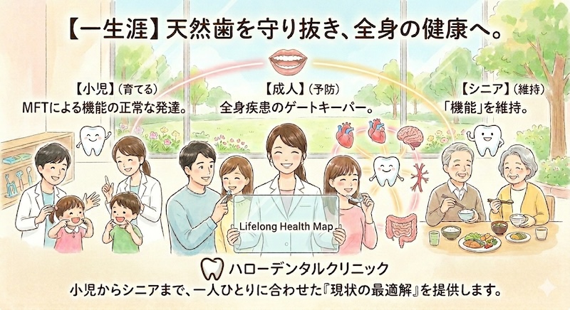 天然歯に勝るものなし！小児からシニアまで、エビデンスが導く「歯と全身」の守り方