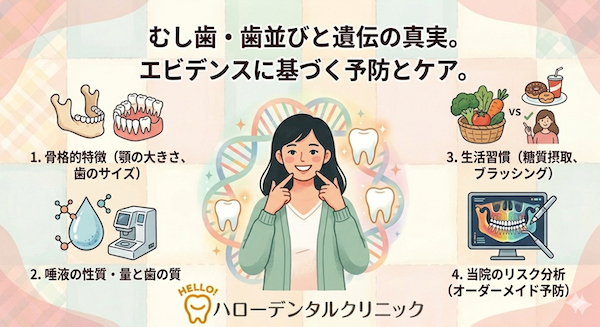 むし歯や歯並びは「遺伝」する？