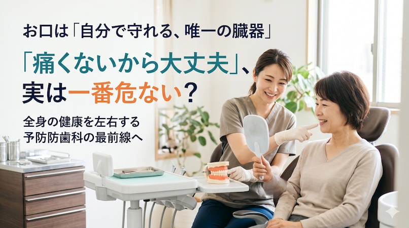 お口は「自分で守れる唯一の臓器」。全身の健康をつくる予防歯科の最前線