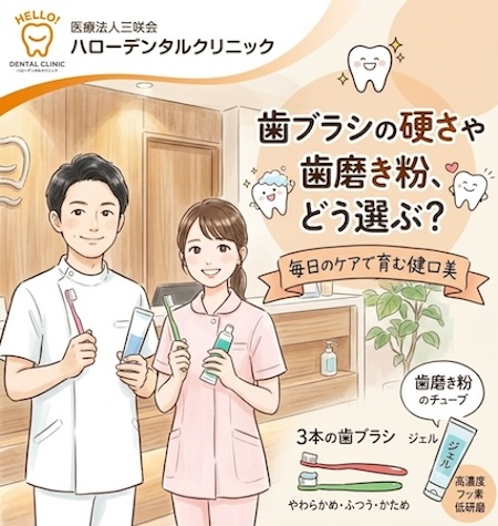 毎日歯磨きで大事なのは磨き方だけじゃない？歯ブラシの硬さと歯磨き粉の選び方